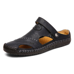 Summer Sandals Men Leather