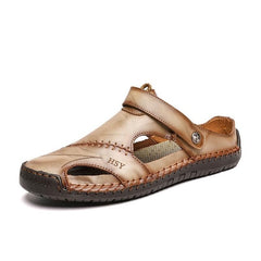 Summer Sandals Men Leather