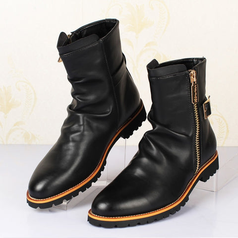 Mens Ankle Boots Soft Leather