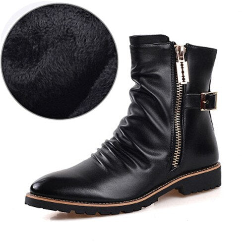 Mens Ankle Boots Soft Leather
